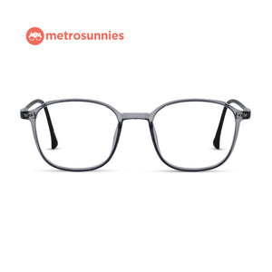 MetroSunnies Rory Specs (Gray) / Replaceable Lens / Versairy Ultralight Weight / Eyeglasses