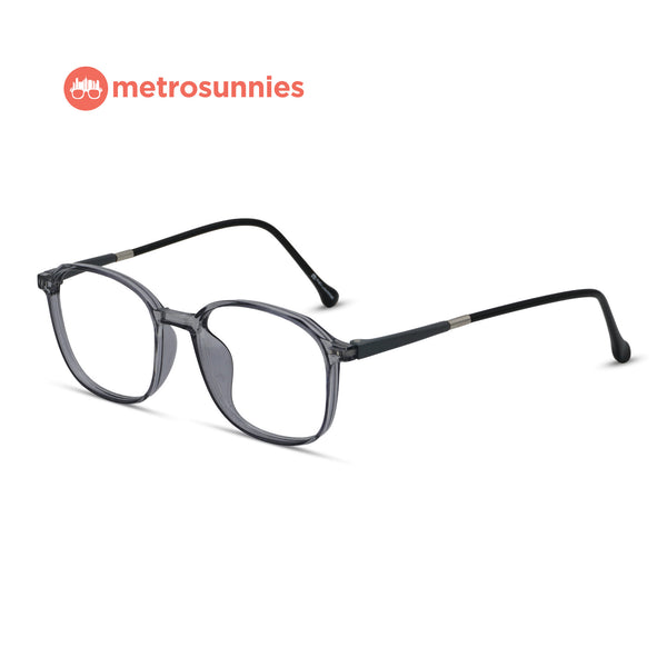 MetroSunnies Rory Specs (Gray) / Replaceable Lens / Versairy Ultralight Weight / Eyeglasses