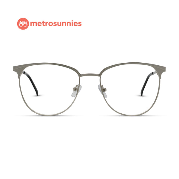 MetroSunnies Rowan Specs (Silver) / Replaceable Lens / Eyeglasses for Men and Women