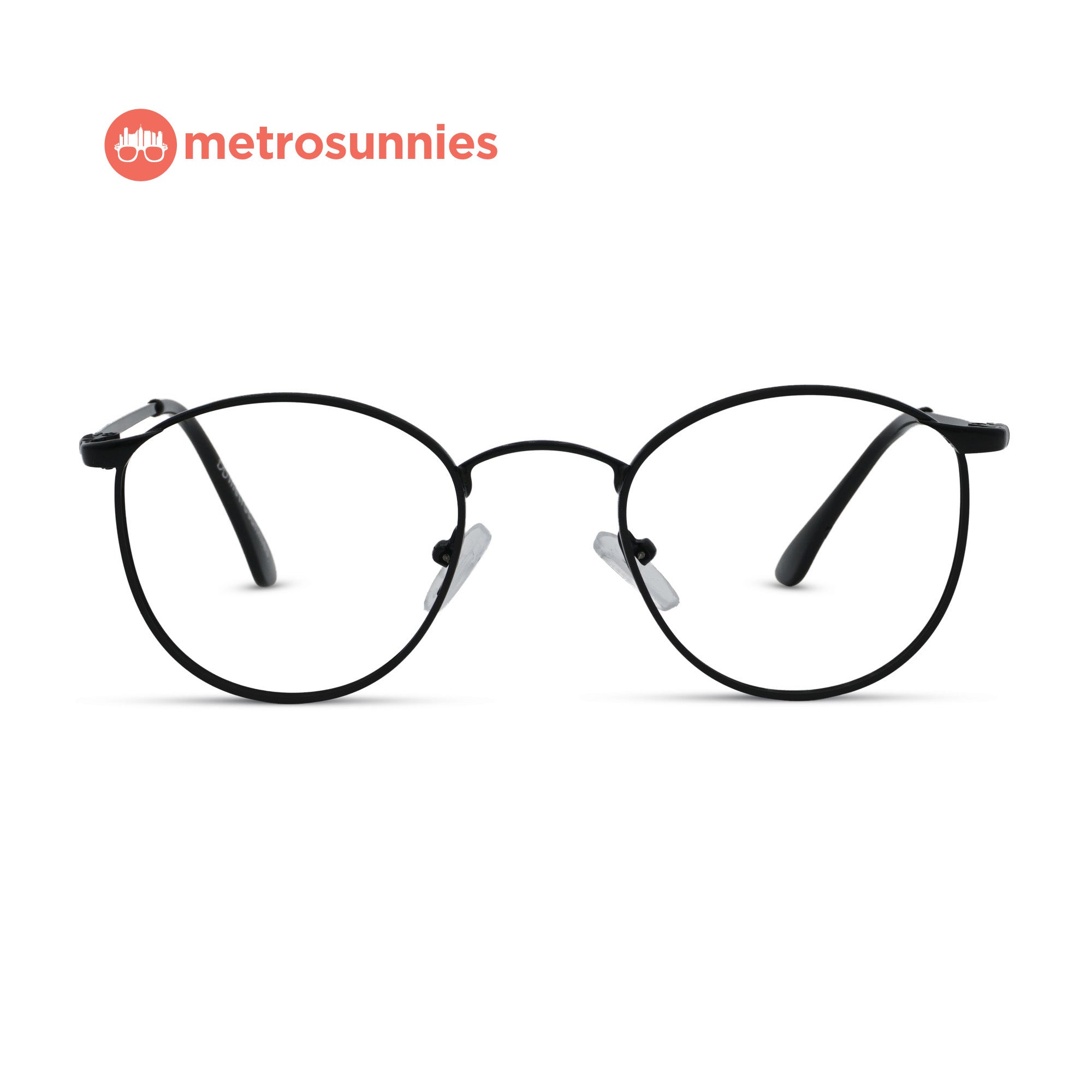 MetroSunnies Royce Specs (Black) / Replaceable Lens / Eyeglasses for Men and Women