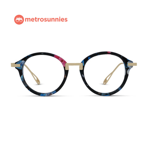 MetroSunnies Rue Specs (Flora) / Replaceable Lens / Eyeglasses for Men and Women