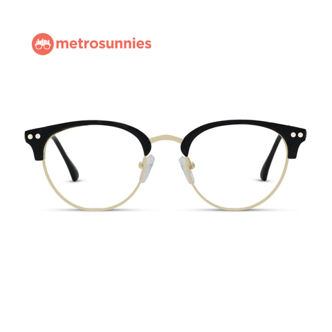 MetroSunnies Sasha Specs (Black) / Replaceable Lens / Eyeglasses for Men and Women