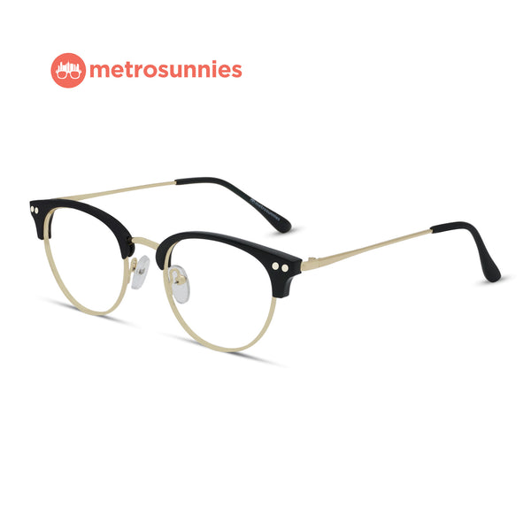 MetroSunnies Sasha Specs (Black) / Replaceable Lens / Eyeglasses for Men and Women