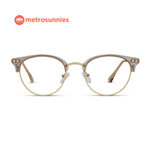 MetroSunnies Sasha Specs (Champagne) / Replaceable Lens / Eyeglasses for Men and Women