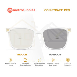MetroSunnies Scott Specs (Clear) / Con-Strain Blue Light / Versairy / Anti-Radiation Eyeglasses