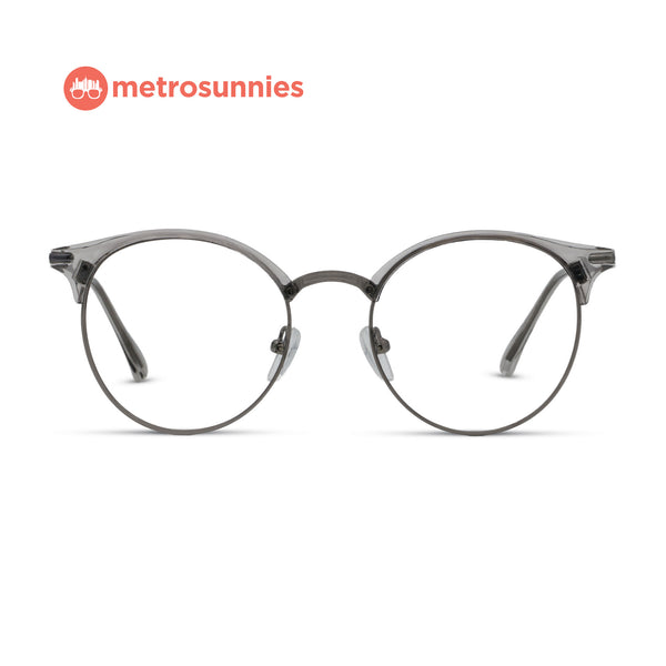 MetroSunnies Selene Specs (Gray) / Replaceable Lens / Eyeglasses for Men and Women