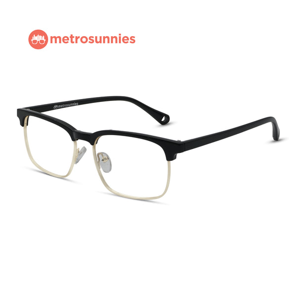 MetroSunnies Serge Specs (Black) / Replaceable Lens / Eyeglasses for Men and Women