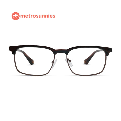 MetroSunnies Serge Specs (Brown) / Replaceable Lens / Eyeglasses for Men and Women