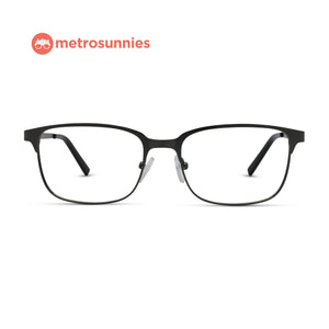 MetroSunnies Skyler Specs (Gun) / Replaceable Lens / Eyeglasses for Men and Women