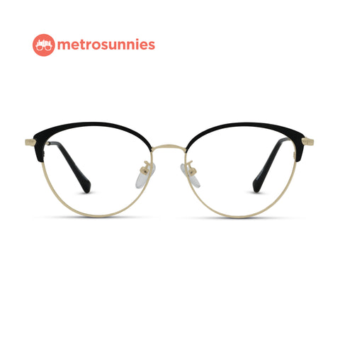 MetroSunnies Sloane Specs (Black) / Replaceable Lens / Versairy Ultralight Weight / Eyeglasses