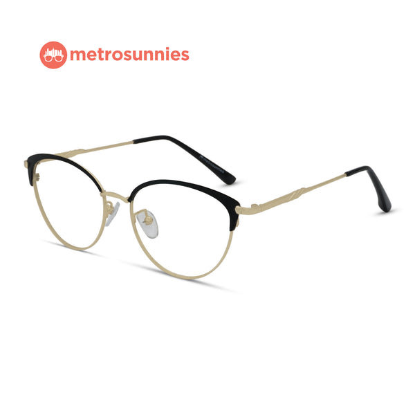 MetroSunnies Sloane Specs (Black) / Replaceable Lens / Versairy Ultralight Weight / Eyeglasses