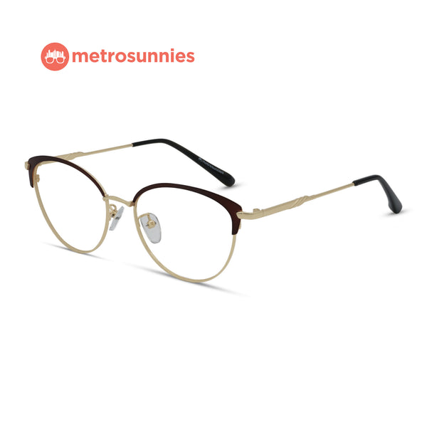 MetroSunnies Sloane Specs (Brick) / Replaceable Lens / Versairy Ultralight Weight / Eyeglasses