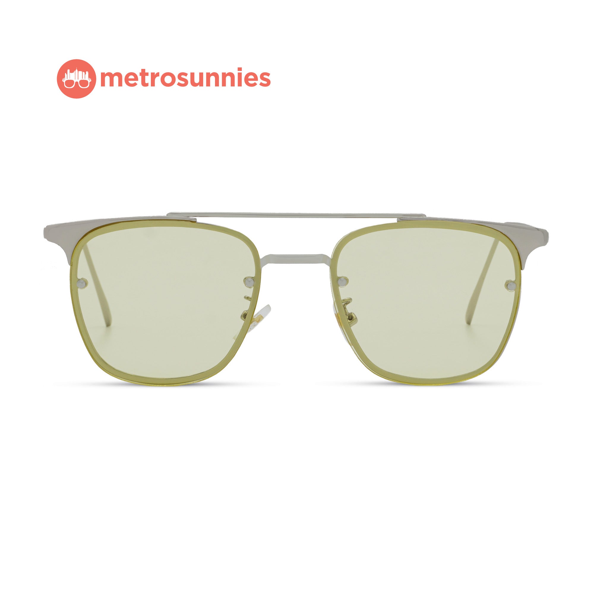 MetroSunnies Spencer Sunnies (Lime) / Sunglasses with UV400 Protection / Fashion Eyewear Unisex