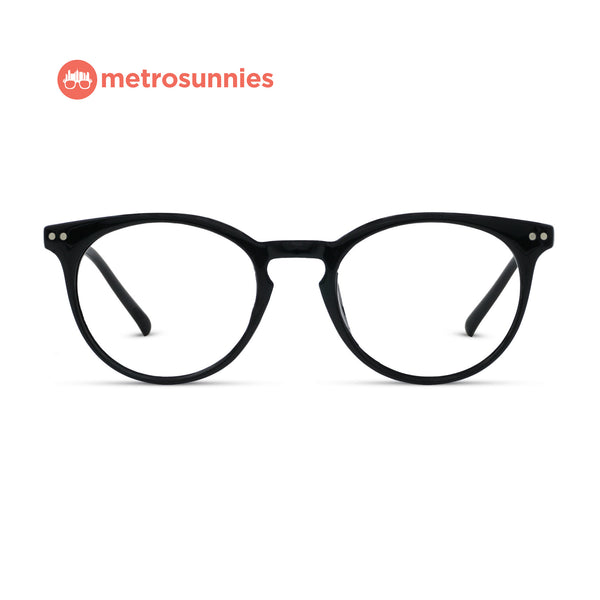 MetroSunnies Stacy Specs (Black) / Replaceable Lens / Eyeglasses for Men and Women