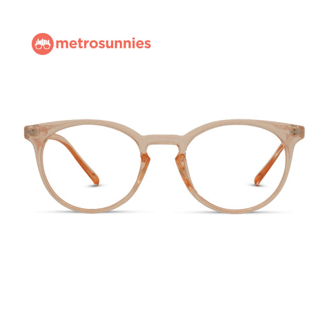 MetroSunnies Stacy Specs (Peach) / Replaceable Lens / Eyeglasses for Men and Women