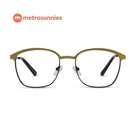 MetroSunnies Stan Specs (Gold) / Replaceable Lens / Eyeglasses for Men and Women