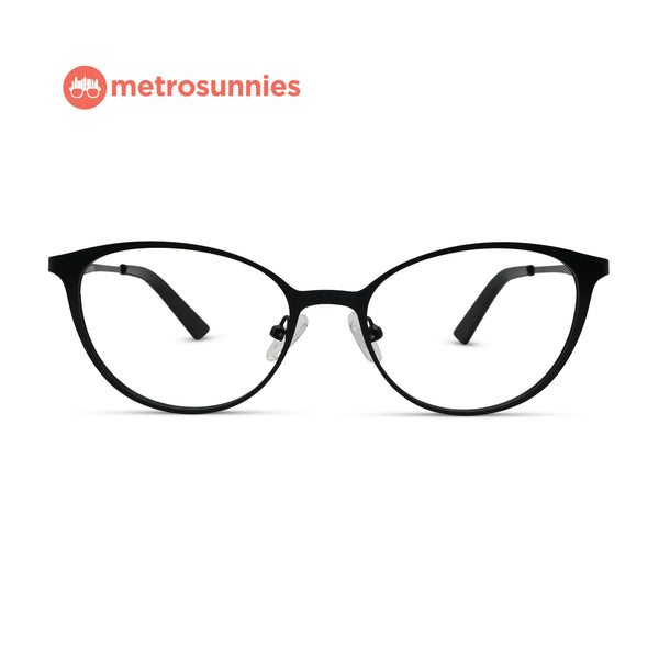 MetroSunnies Sylvia Specs (Black) / Replaceable Lens / Eyeglasses for Men and Women