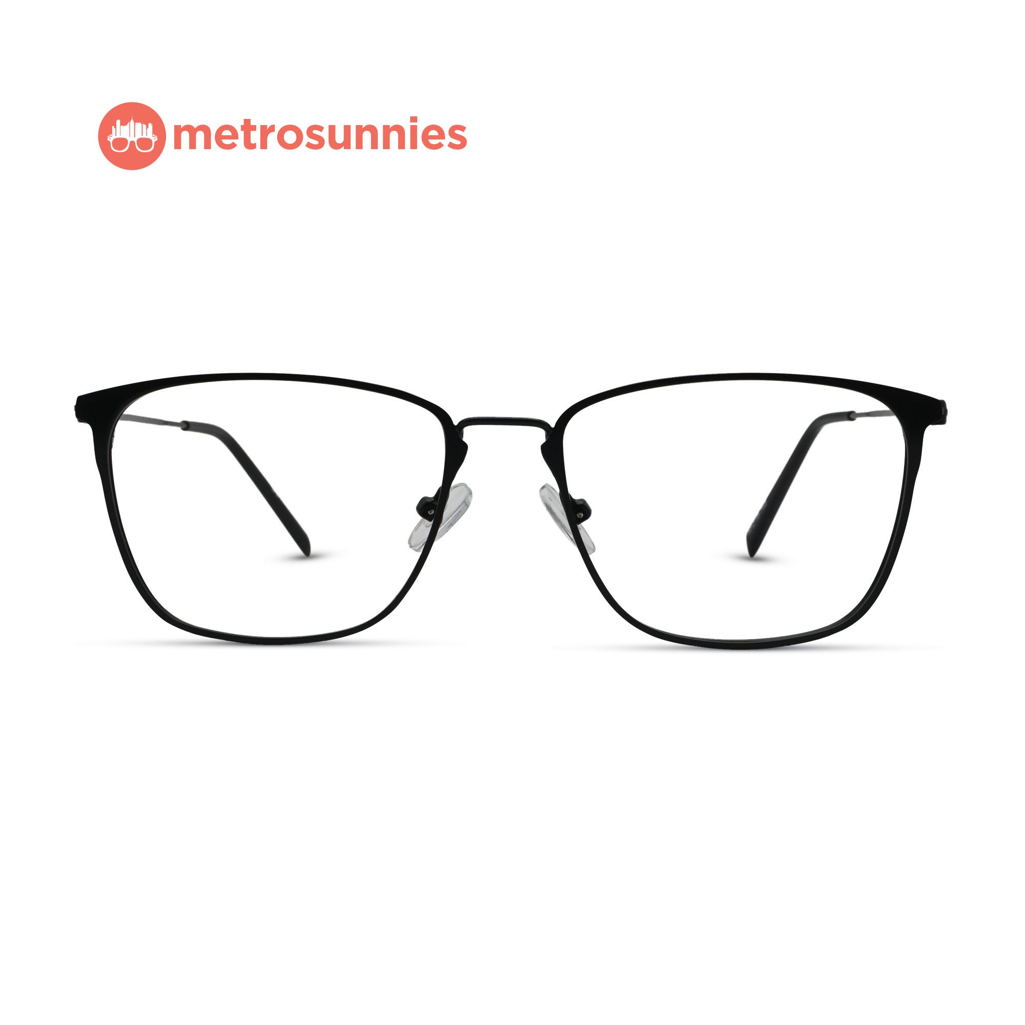 MetroSunnies Tatum Specs (Black) / Replaceable Lens / Eyeglasses for Men and Women