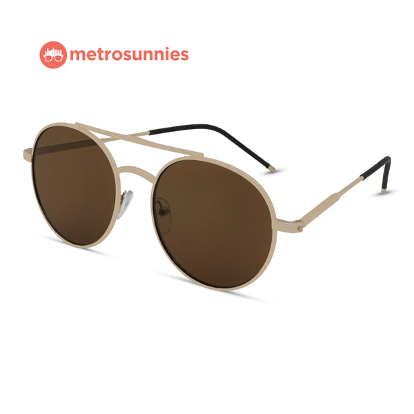 MetroSunnies Thomas Sunnies (Brown) / Sunglasses with UV400 Protection / Fashion Eyewear Unisex