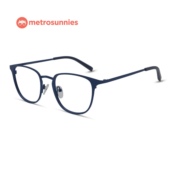 MetroSunnies Tori Specs (Blue) / Replaceable Lens / Eyeglasses for Men and Women