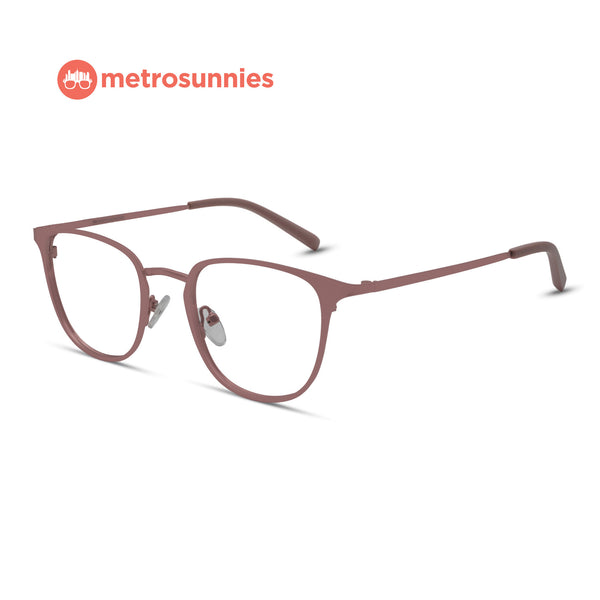 MetroSunnies Tori Specs (Pink) / Replaceable Lens / Eyeglasses for Men and Women