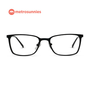 MetroSunnies Trey Specs (Black) / Replaceable Lens / Eyeglasses for Men and Women