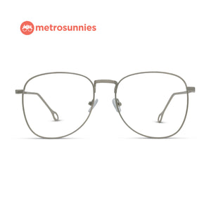 MetroSunnies Wallace Specs (Silver) / Replaceable Lens / Eyeglasses for Men and Women