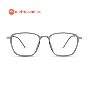 MetroSunnies Wesley Specs (Gray) / Replaceable Lens / Versairy Ultralight Weight / Eyeglasses