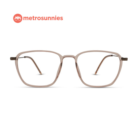 MetroSunnies Wesley Specs (Peach) / Replaceable Lens / Versairy Ultralight Weight / Eyeglasses
