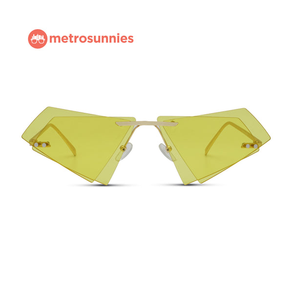 MetroSunnies Yves Sunnies (Honey) / Sunglasses with UV400 Protection / Fashion Eyewear Unisex