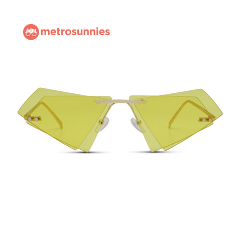 MetroSunnies Yves Sunnies (Honey) / Sunglasses with UV400 Protection / Fashion Eyewear Unisex